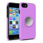 Wholesale iPhone 8 Plus / 7 Plus / 6S Plus / 6 Plus Glossy Pop Up Hybrid Case with Metal Plate (Purple)